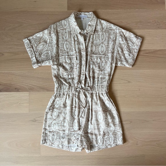 INTERMIX Piper Printed Poplin Romper - Picture 1 of 12
